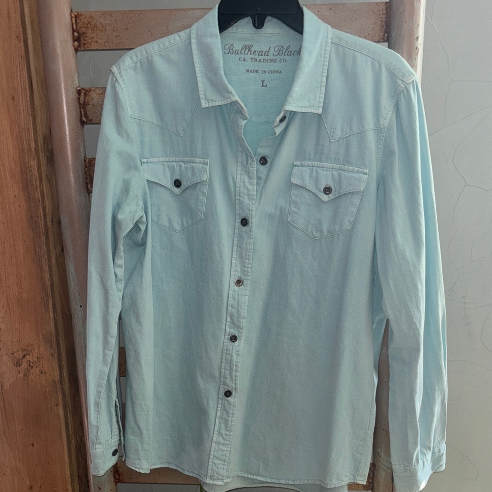 Bullhead Light Blue Denim Shirt